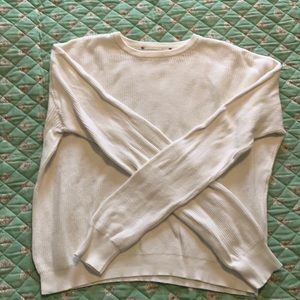 Brandy Melville Cream Everyday Sweater